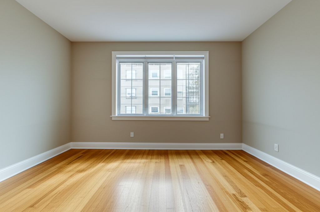 Empty room before staging